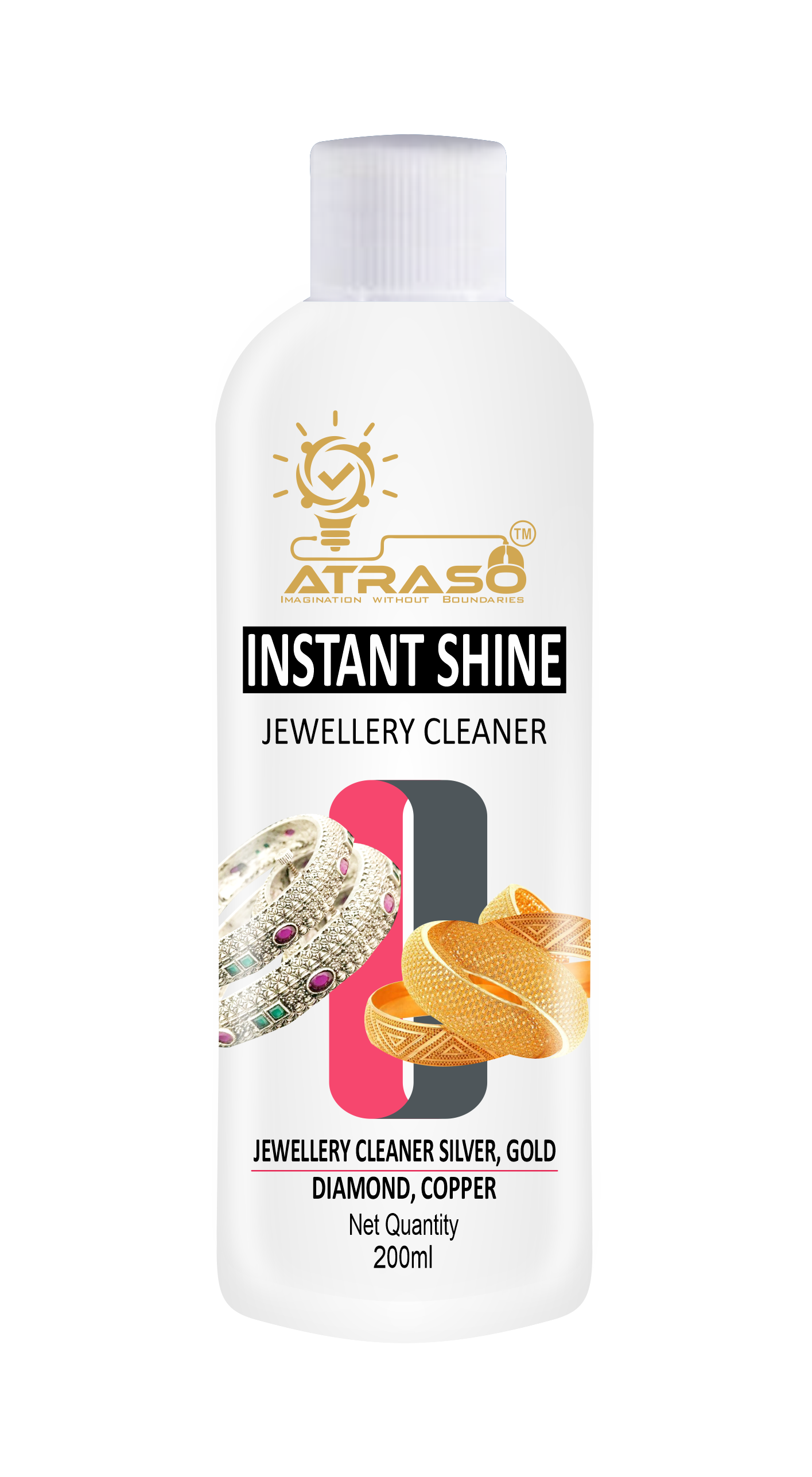 ATRASO® Instant Shine Jewellery Cleaner For Silver And Gold Items